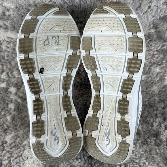 Skechers Womens Size 9.5 Leather SN 149023 Lace White Sneakers Relaxed Fit Shoes - Picture 10 of 10